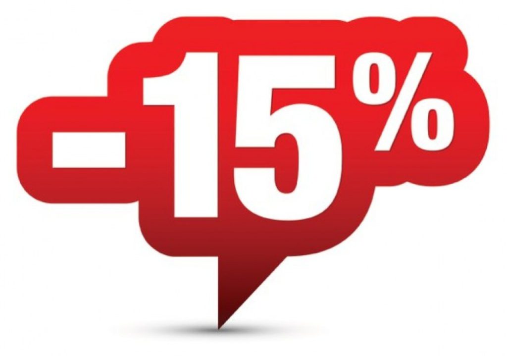 15% discount